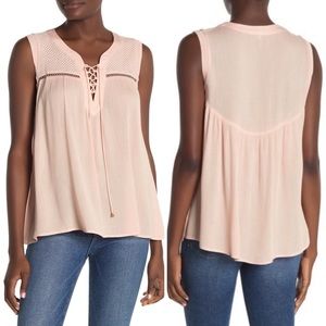 NWT Anthropologie Heartloom Abri Tank Top Baby Pink
